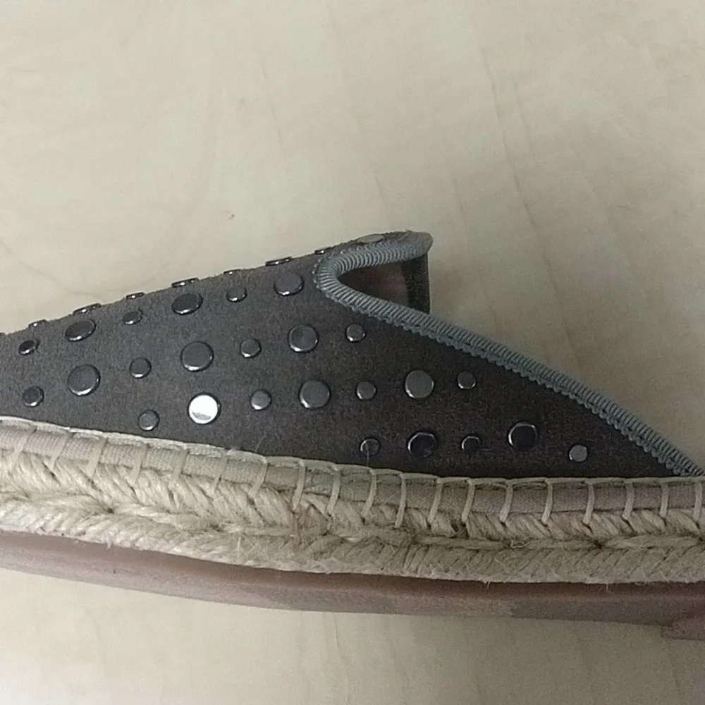 LF / Life Leather Espadrilles Studded Shoes